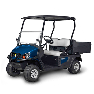 A picture of a blue utility vehicle available for purchase at Fraza Group