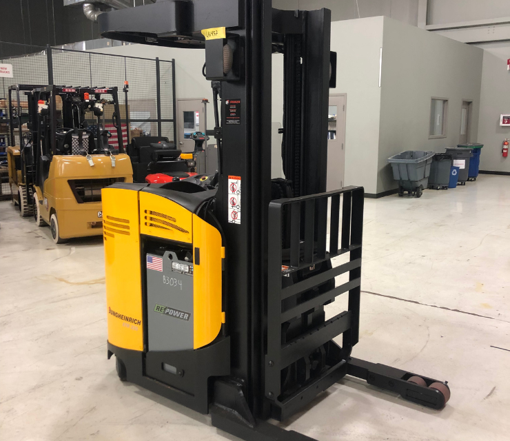 used electric reach forklift for sale